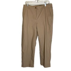 Talbots Women’s size 12 tan cotton chino pants